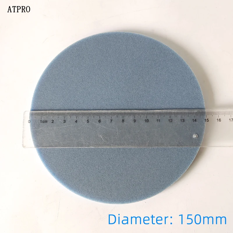 Blue 6-inch Sponge Sandpaper Grinding Card Circular Flocking Sandpaper Sheet Pneumatic Polishing Back Velvet Sand Skin 400-3000