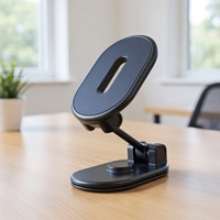 Magnetic Car Phone Holder - Alloy Folding 360° Dashboard Mount for Smartphones Tablets