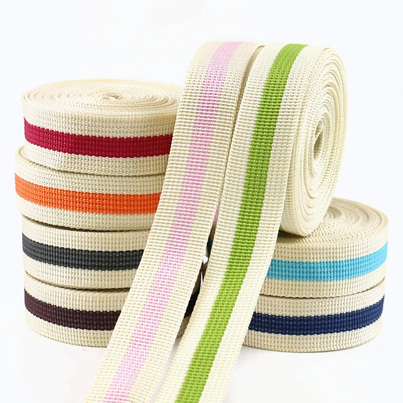 

2-20M 25mm 600D Webbing Straps Belt Sling Decorative Braid Ribbon Band Bag Strap Dog Collar Bias Binding DIY Sewing Accessories