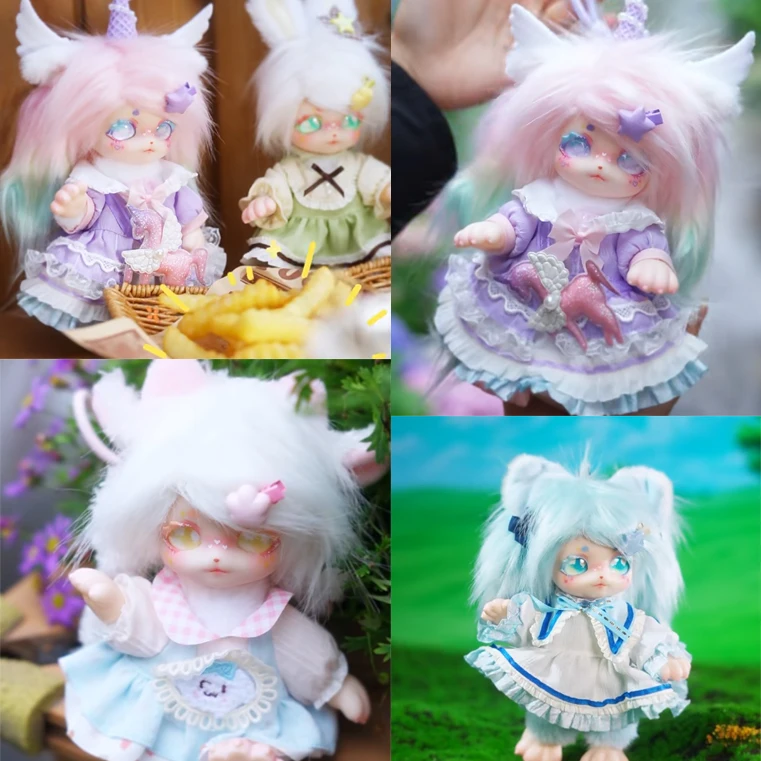 جديد دوميا فورست فاميلي سلسلة الفينيل صندوق أعمى الحلي العصرية سوبر لطيف دمية عيد ميلاد فتاة دمى هدايا أصيلة