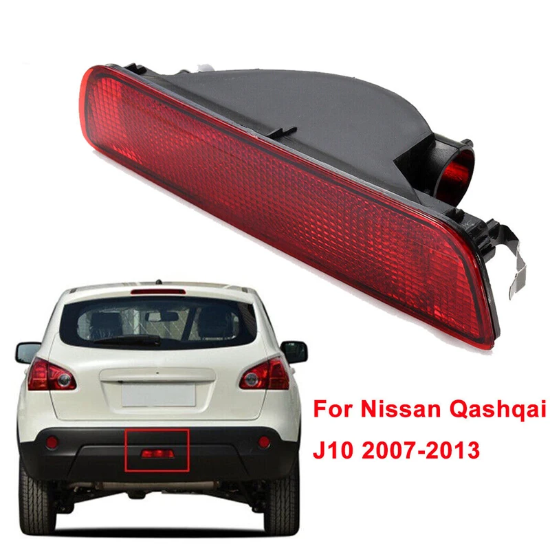 

Auto Rear Bumper Fog Tail Light Auti-Fog Lamp Cover For Nissan Qashqai J10 2007-2013 Car Rear Tail Bumper Light Auto Accessories
