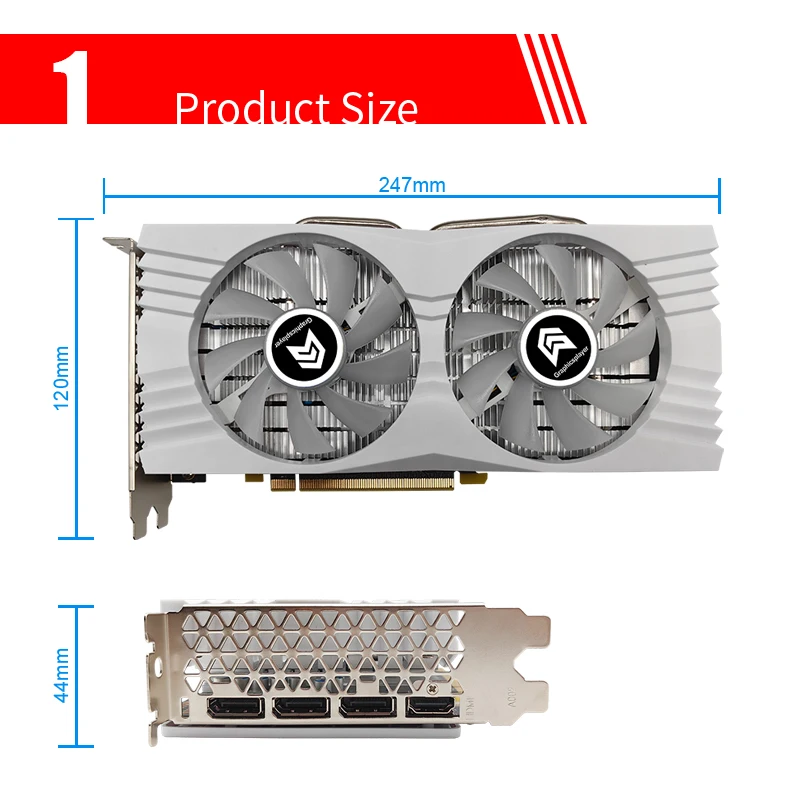 Tarjetas gráficas Serie RX 580, placa de vídeo para ordenador AMD RX PC, 256Bit, 2048SP, GDDR5