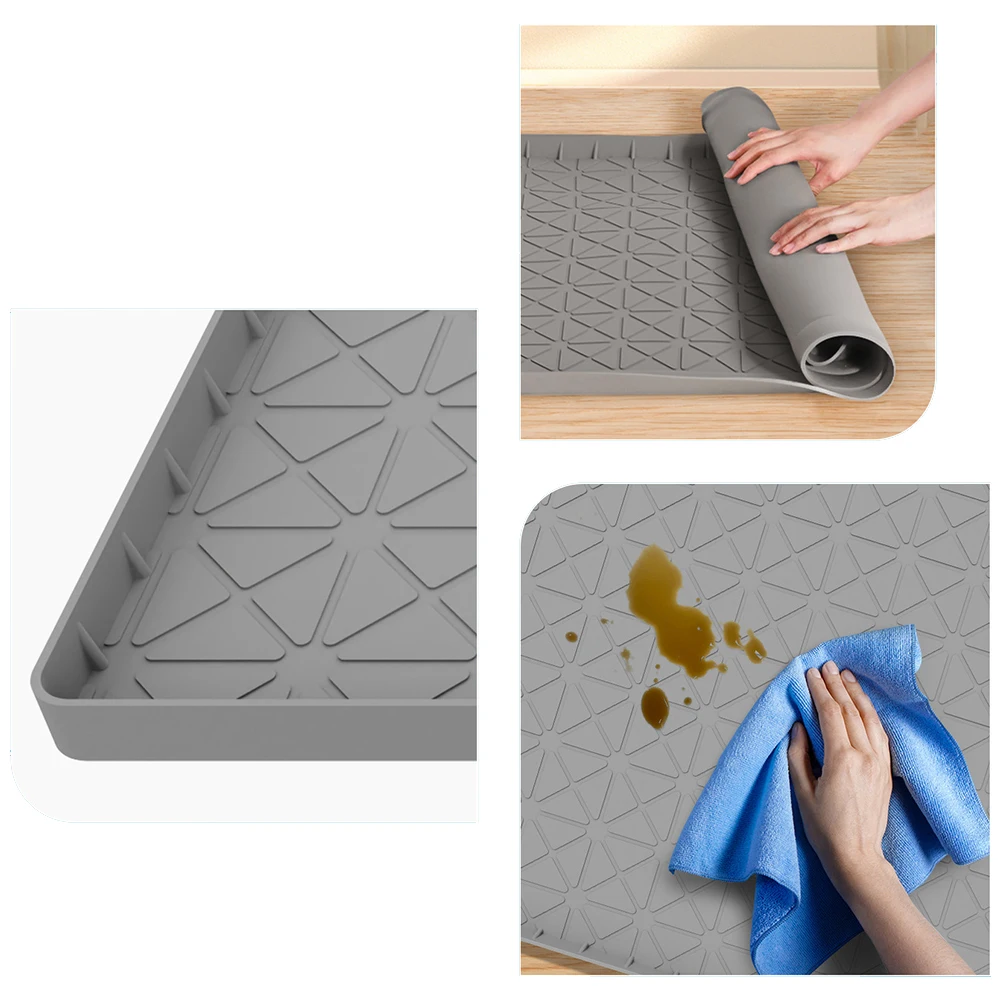 

Silicone Sink Mat For Kitchen Sinks / Anti-slip Protective Mat/Patrolley Suitable For Kitchen Appliances Bathroom Parts 71/86cm