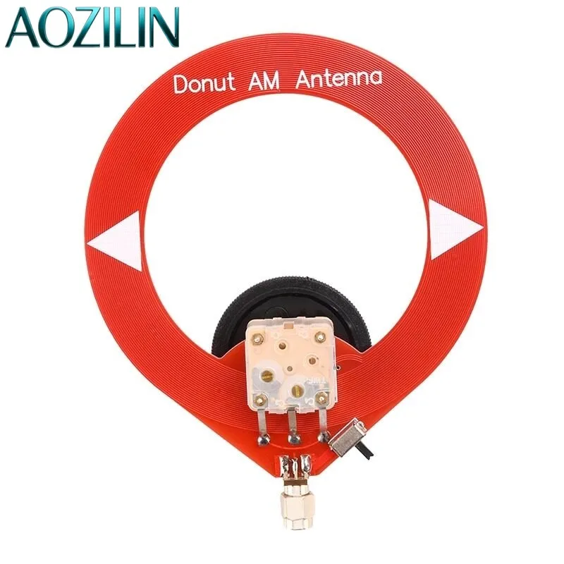 AOZILIN New Version Donut Broadband Antenna SW Shortwave AM Medium Wave Mini Loop Receiving Antenna Module
