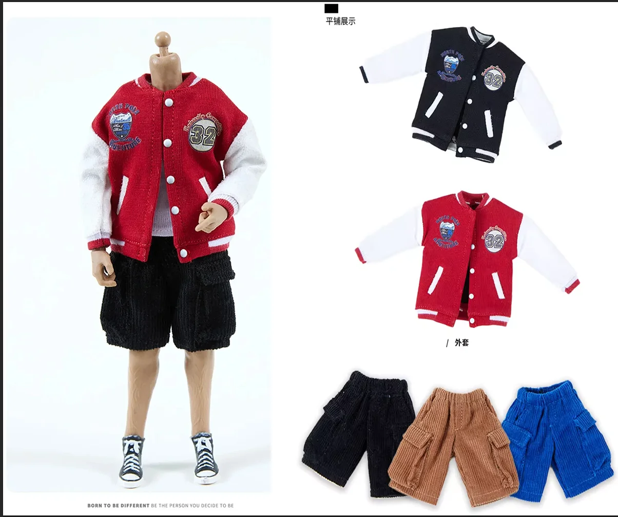 

Snail 1/12 Soldier Fashion Clothes Casual Sports Shorts Baseball Jersey Model Fit 6'' Action Figure Body In Stock