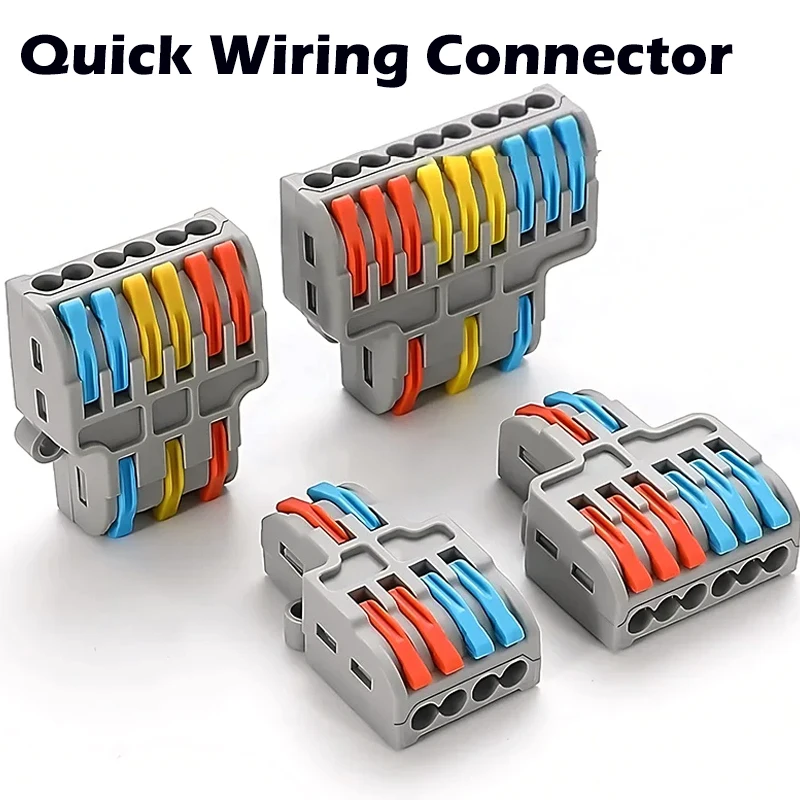 

Quick Splicing Multiplex Butt Wire Connector Compact Electrical Cable Terminal Block Home Wiring Connectors Junction Box