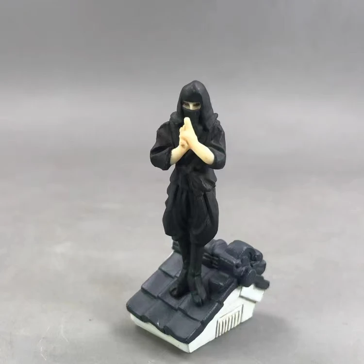 miniature model Japanese ninjas scene decor micro landscape