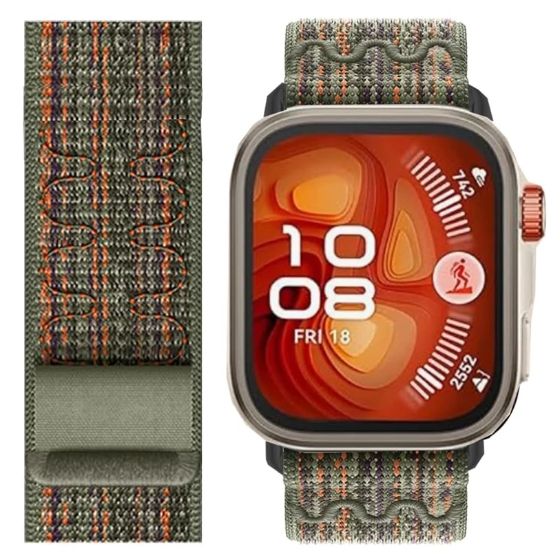 

Нейлоновый ремешок с петлей для часов Huawei Watch Fit 4Pro 4 3, плетеный удобный дышащий ремешок для часов Huawei Fit 4/4 Pro Fit3, аксессуары