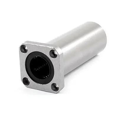 LM25UU 25mm x40mm x112mm Flange Type CNC Linear Motion Rubber Shield Bearing