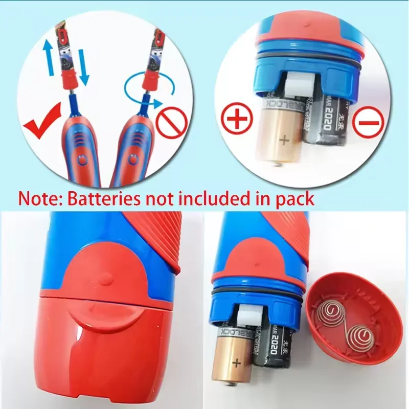 Электрическая зубная щетка Oral B DB5510K, детская вращающаяся щетка для зубов, мягкая щетина, таймер 2 минуты, водонепроницаемая, с питанием от батареи для детей 3-12 лет