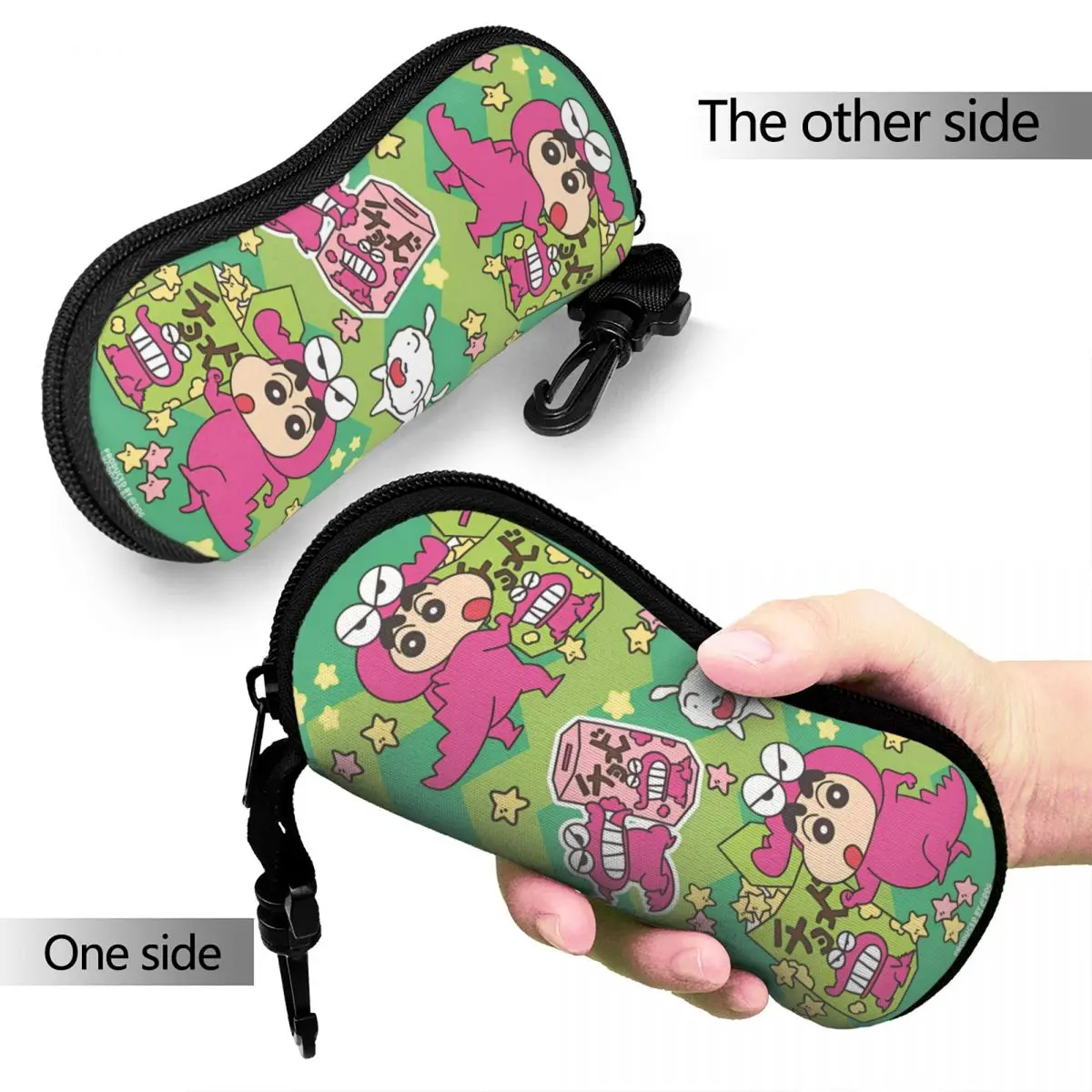 Crayons Shins Chans Merch Glasses Case for Women Men Convenient Glasses Storage Box Cartoon Eyewear Container