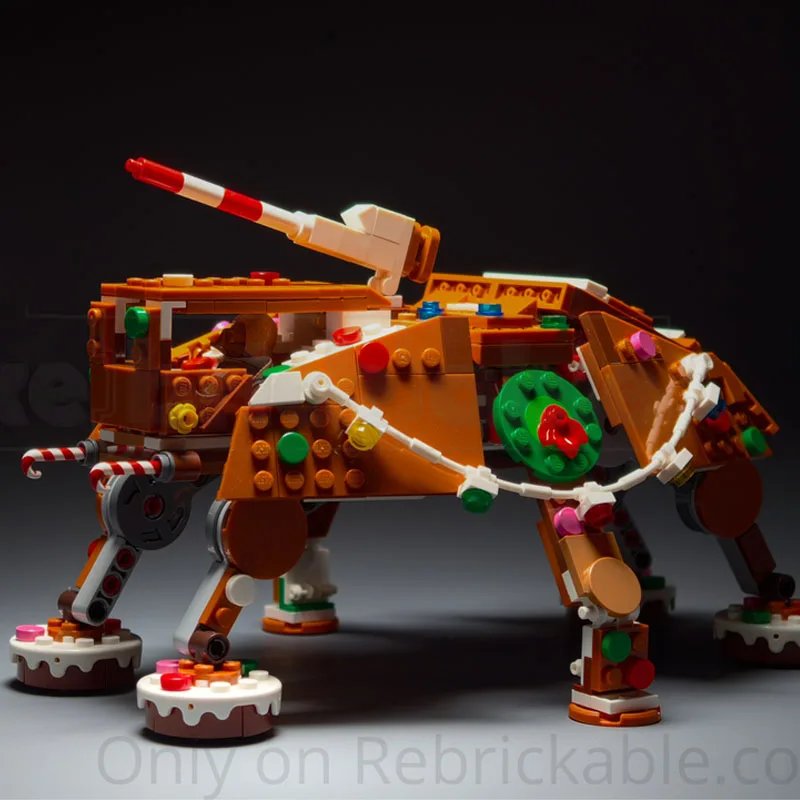 MOC-240402 الزنجبيل بنة المركبة الفضائية سفينة الفضاء حرب الفضاء فيلم الإبداعية هدية الكريسماس Klocki الزنجبيل الفضاء 487P