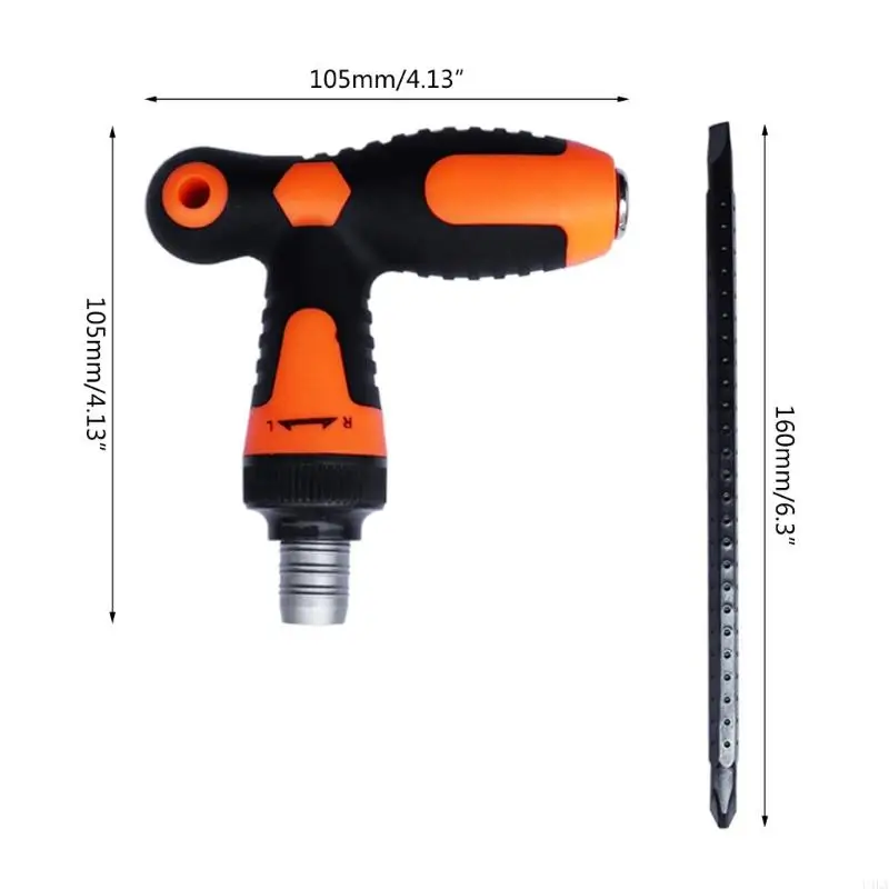 Set cacciavite T-tipo T. cricchetto impatto magnetico a cicet a cicet precisione Magnet Hand Hand Strumenti