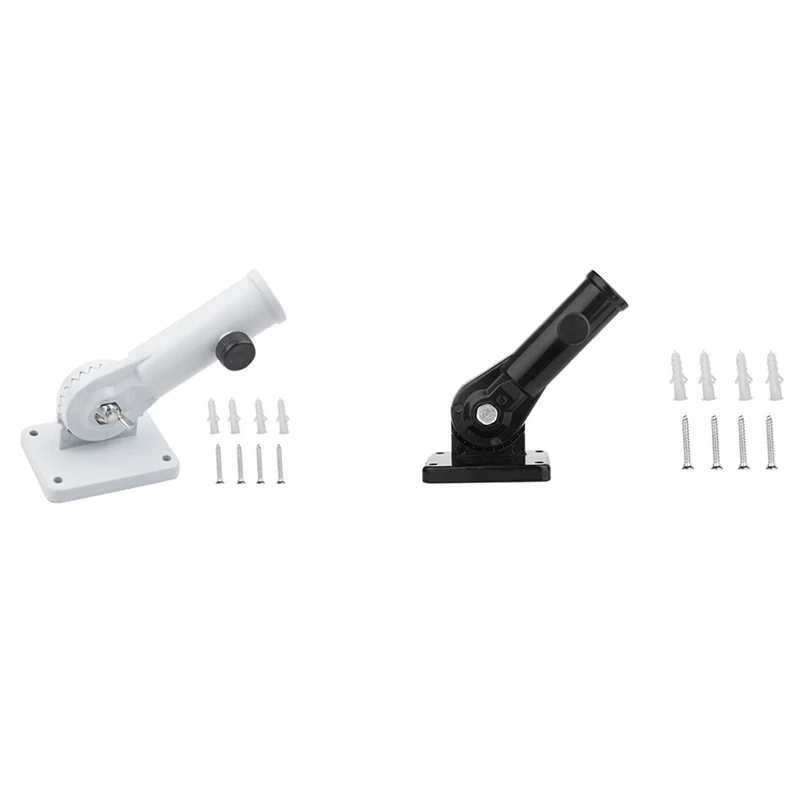 

Flag Pole Holder Bracket Flag Pole Mounting Bracket Adjustable Multi-Position White