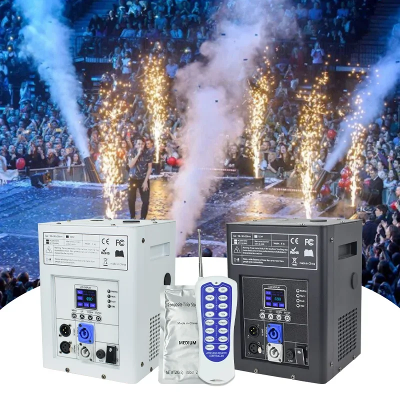 Cold Spark Flame Machine DMX Stage Effect Machine for dj Stage Events Wedding Party Club