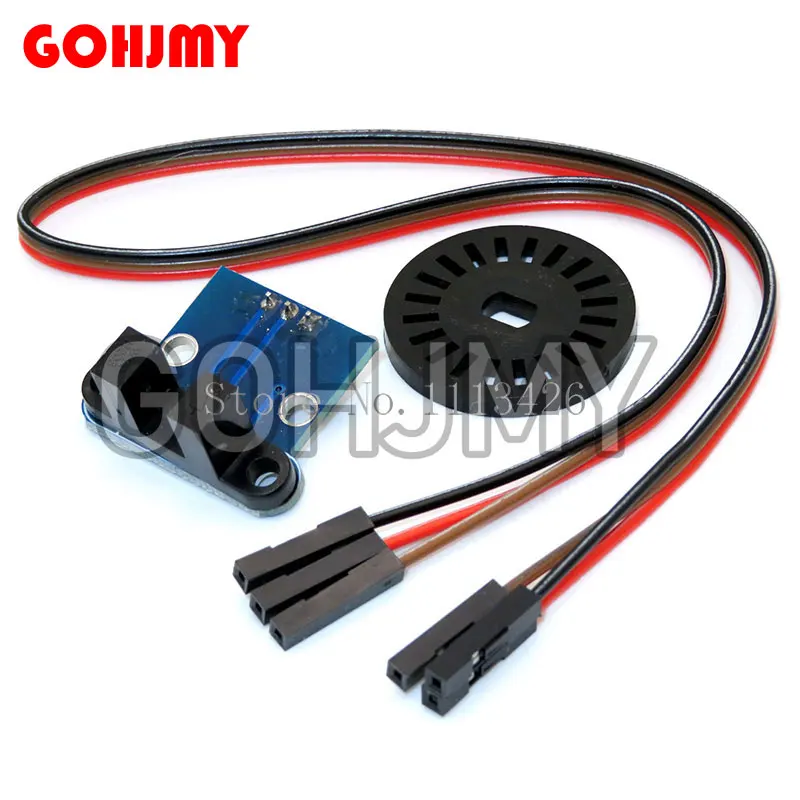 1PCS HC-020K Double Speed Measuring Sensor Module with Photoelectric Encoders Kit top For arduino