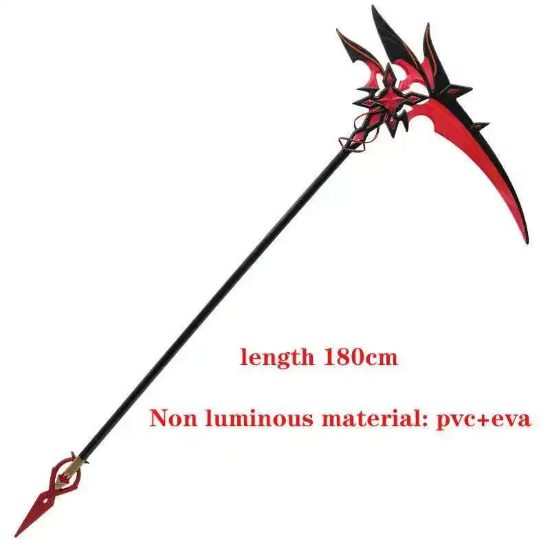 アルレッキーノ発光鎌武器ゲーム原神インパクトコスプレ小道具ハロウィンクリスマスファンシーパーティーコスチュームアクセサリー