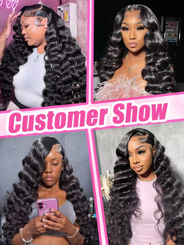 Rosabeauty 13x6 HD شفاف فضفاض موجة عميقة مجعد الدانتيل الجبهة 100% خصلات الشعر المستعار الإنسان 13x4 الدانتيل أمامي البرازيلي شعر ريمي شعر مستعار