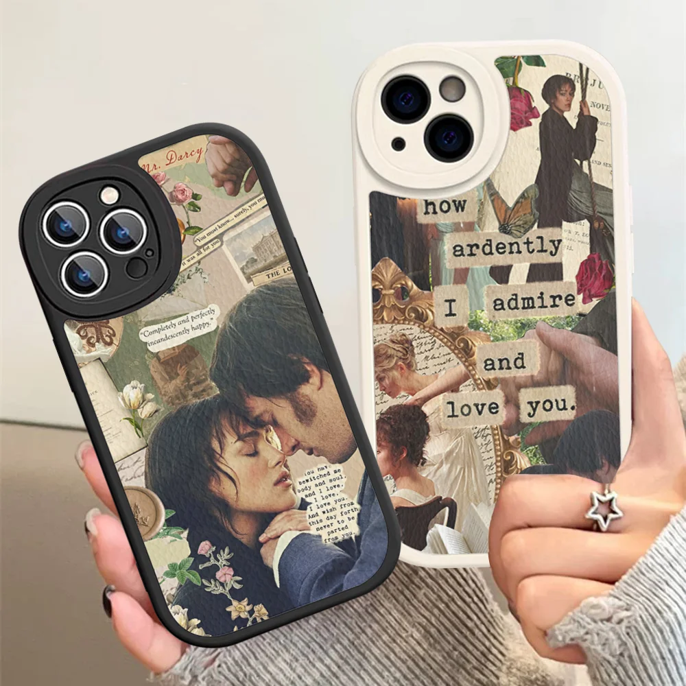 Pride And Prejudice Jane Austen Mobile Phone Case Hard Leather For iPhone 14 13 12 Mini 11 14 Pro Max Xs X Xr 7 8 Plus Fundas