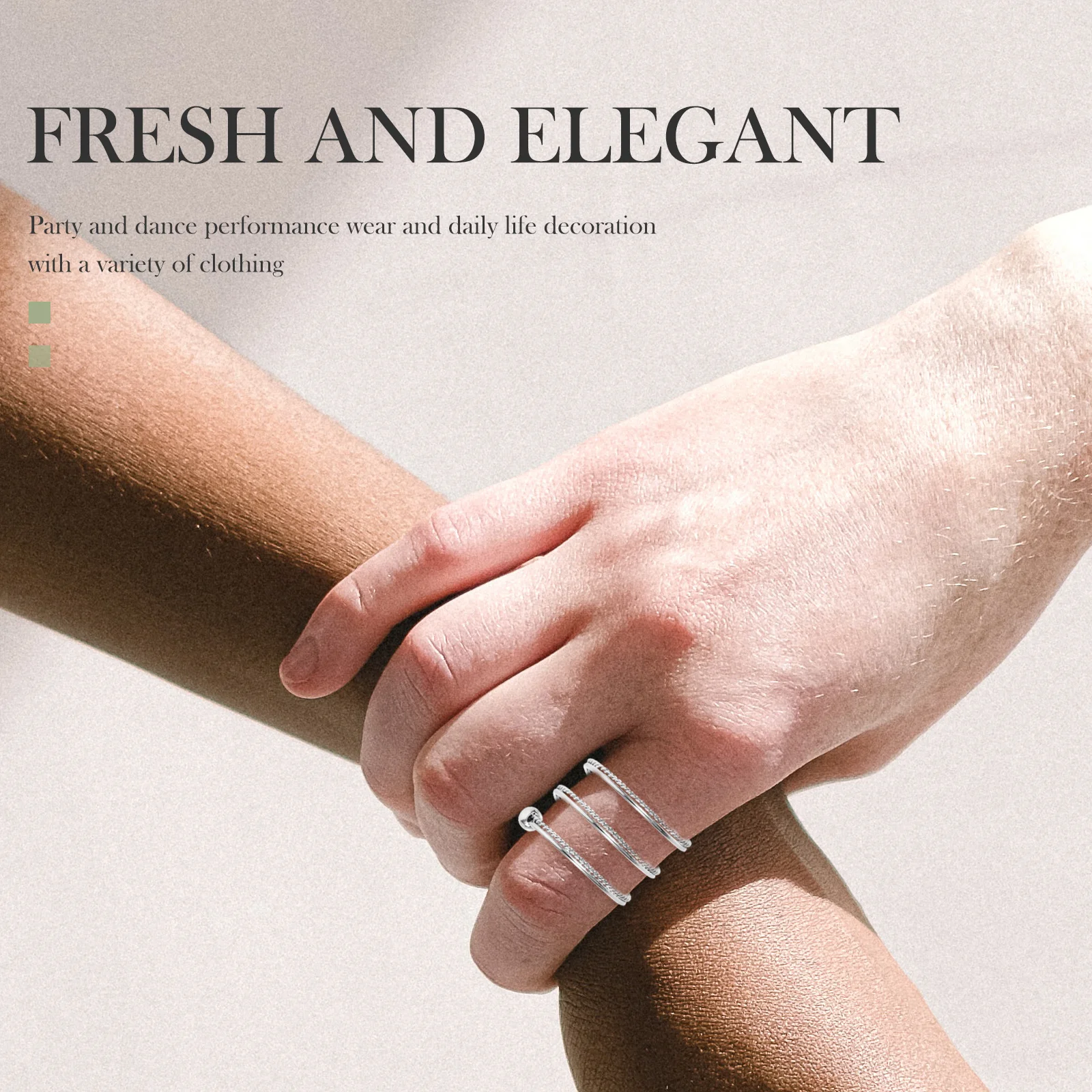 

1Pcs Spring Finger Ring Simple Adjustable Open Ring Stylish Decoration Exquisite Jewelry Gift Stylish Finger Jewelry