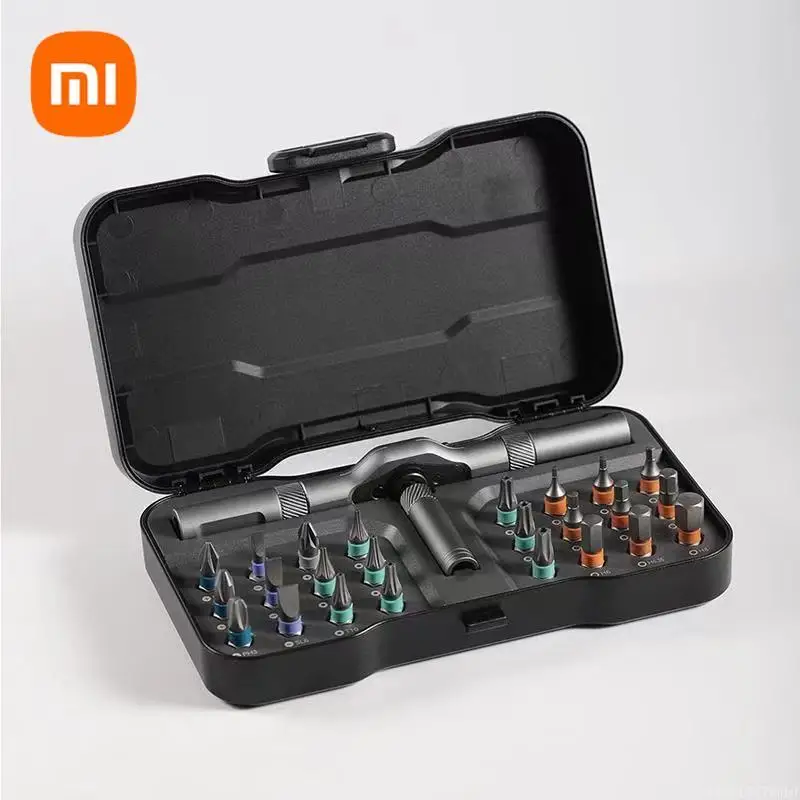 

Xiaomi ATuMan DUKA Screwdriver 33 in 1 Multi-purpose Ratchet Wrench S2 Magnetic Bits Tools Set DIY Household Repair Hand Tool