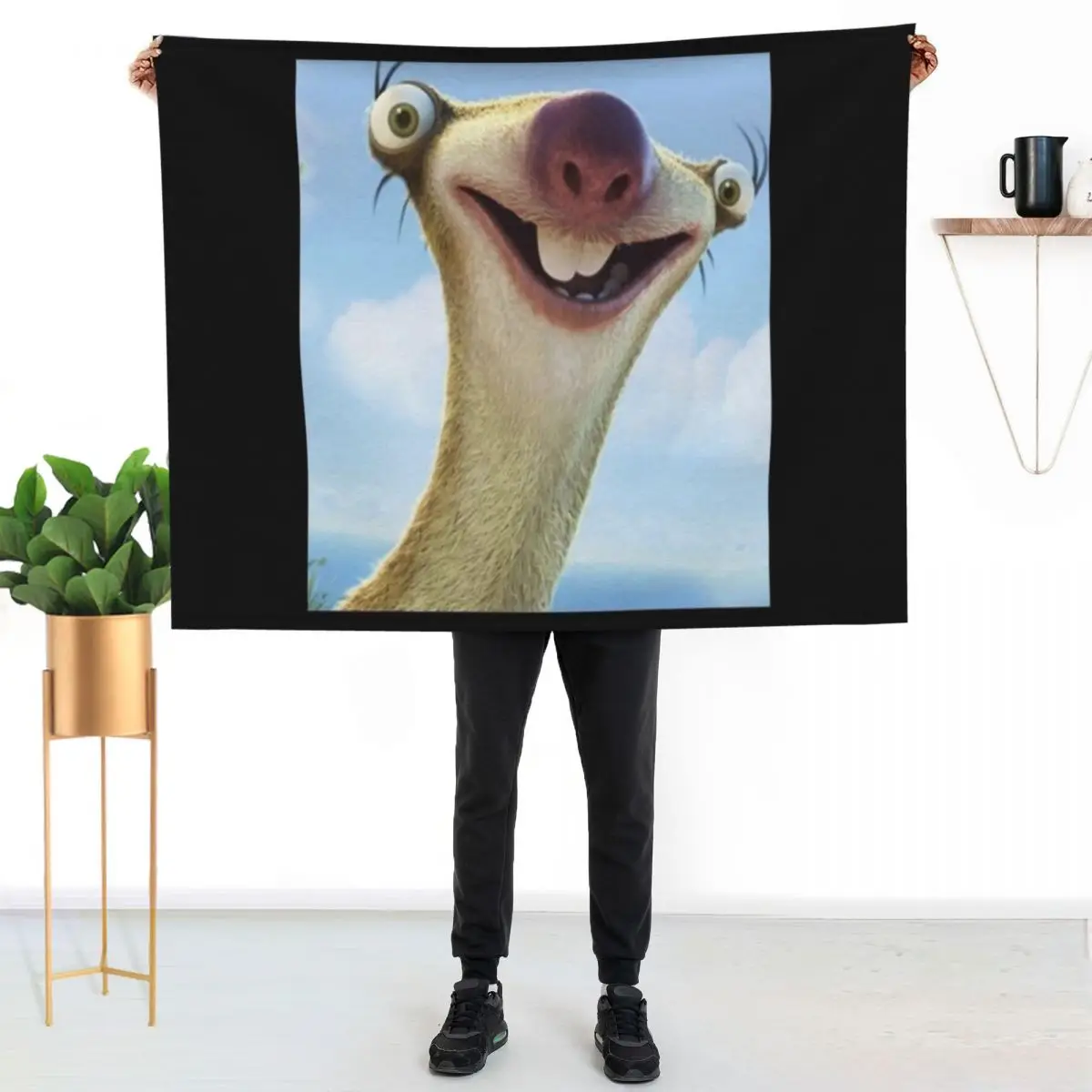 

sid the sloth Throw Blanket Warm Comfortable Blanket for Office Napping