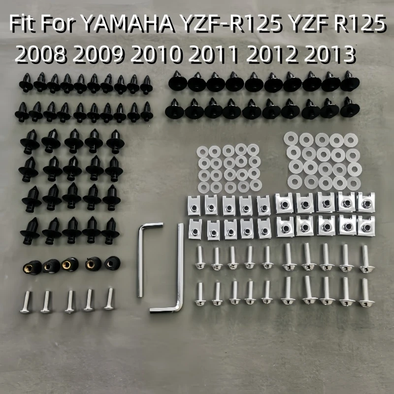 Fairing Bodywork Kit Bolts Screws Fit For YAMAHA YZF-R125 YZF R125 2008 2009 2010 2011 2012 2013