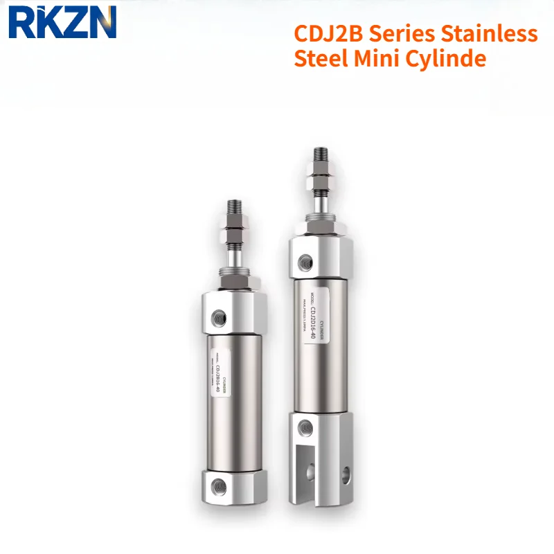 CDJ2B Series Mini Pneumatic Air Cylinder Double Acting Single Rod Compact Cylinder Bore10mm 12mm 16mm Stroke20mm 25mm 30mm 200mm