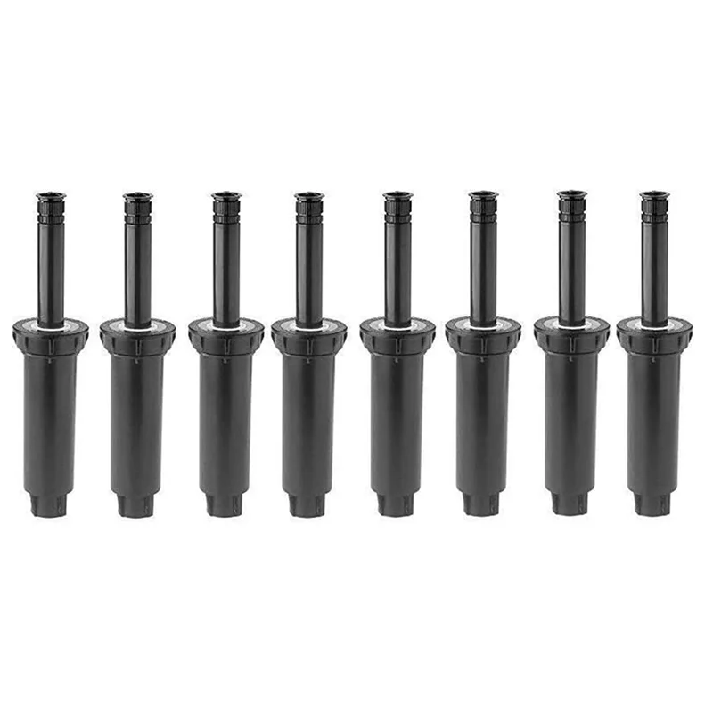 

A23G 8Pcs Professional Pop-Up Sprinkler Adjustable Spraying Distance in 3 - 6M for Grassland/Garden/Lawn Sprinkler Irrigation