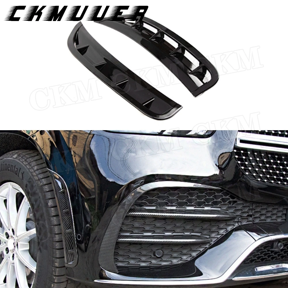 

Carbon Fiber Front Bumper Side Splitters Decoration For Mercedes Benz GLE Class W167 GLE350 GLE450 GLE53 AMG Sport SUV 2020 ABS