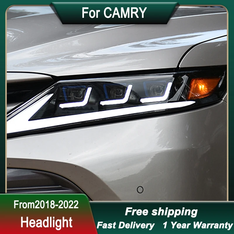 

Car Headlight For Toyoto CAMRY 18-22 Upgrade LED Head Lamp Upgrade DRL Dynamic Signal Lamp Head Lamp Front light Assembly