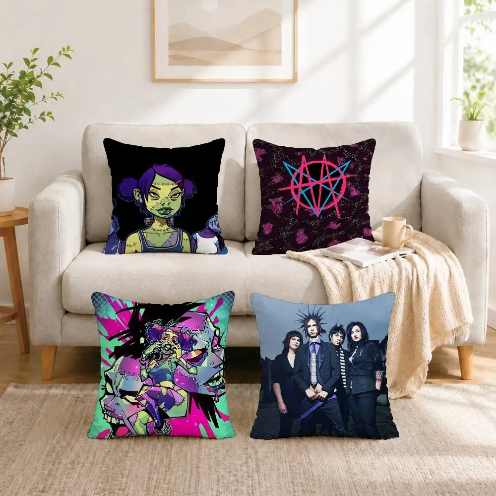 

M-Mindless Self Indulgence Jimmy Pillow Case Square Double-Sided Sofa Cushion Cover Bedroom Bedside Pillow Gift