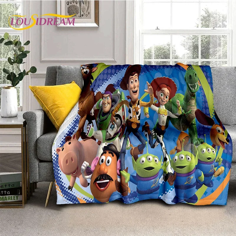 귀여운 토이 스토리 디즈니 만화 부드러운 플란넬 담요 던지기 담요, 거실 침실 침대 소파 피크닉 커버, 어린이 선물, 29 스타일