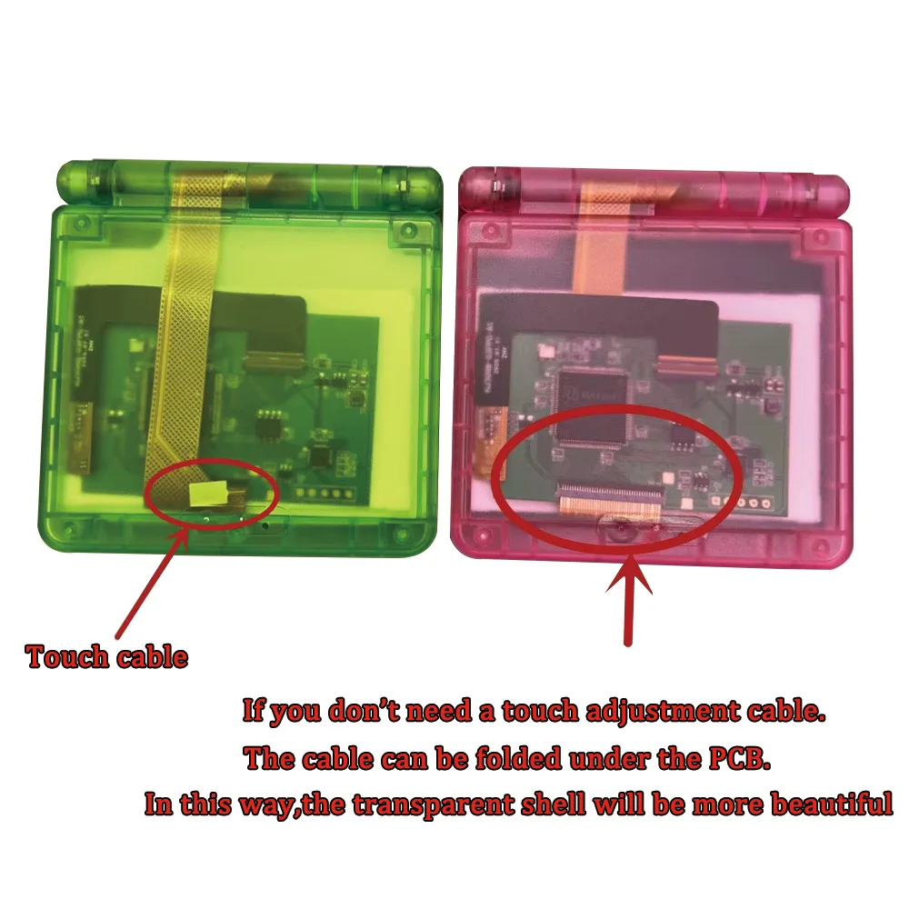 3,0-дюймовый предварительно ламинированный IPS ЖК-экран для GameBoy Advance SP 640*960, разрешение, ламинированный ЖК-дисплей с высокой подсветкой и подсветкой для GBASP