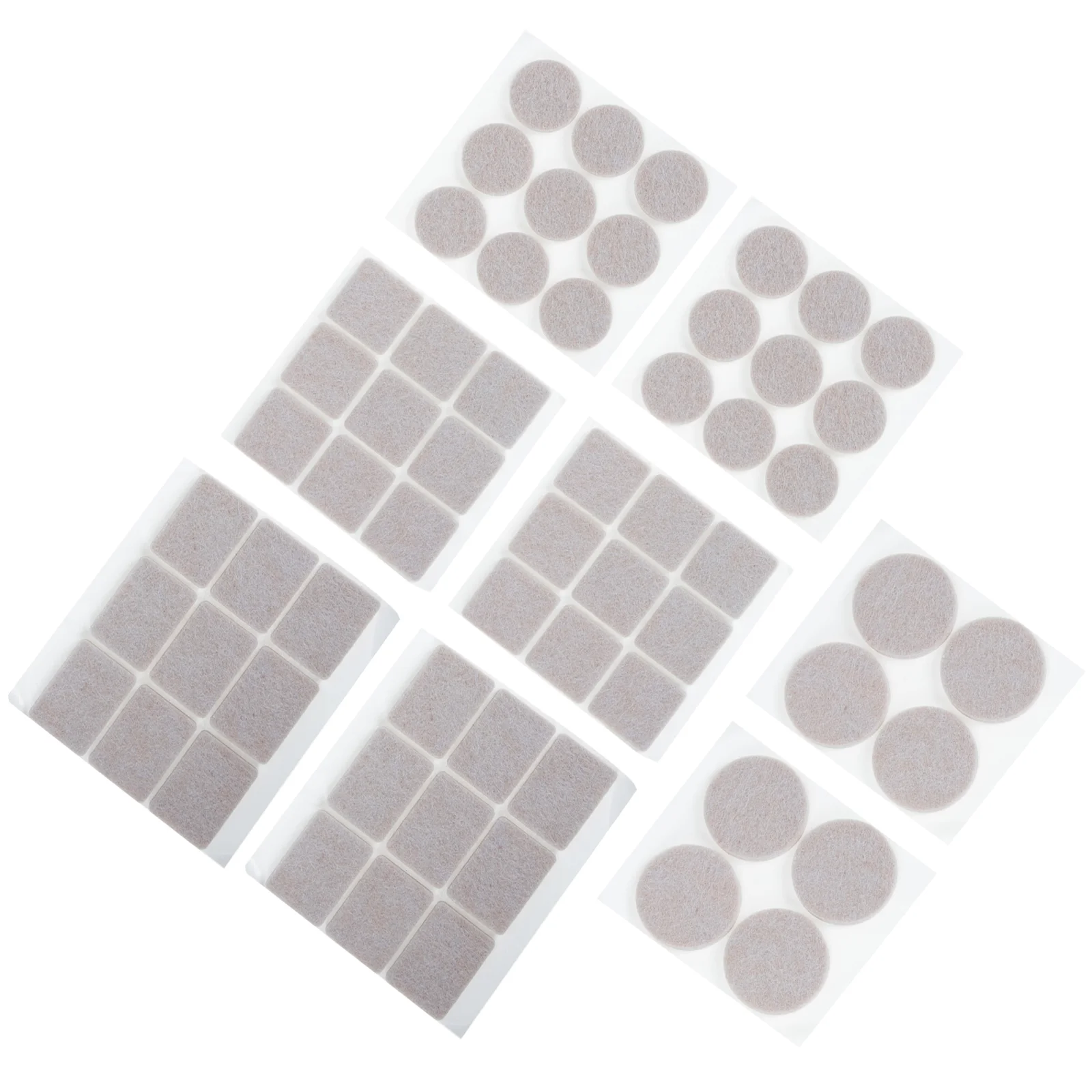 

70 Pcs Area Rugs Furniture Mute Mats Protective Case Table Leg Protectors Beige Foot Covers