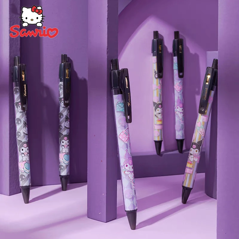 Cartoon Sanrio Press Neutral Pen Hellokitty Melody Cinnamoroll Kuromi Pattern Neutral Pen Student Stationery