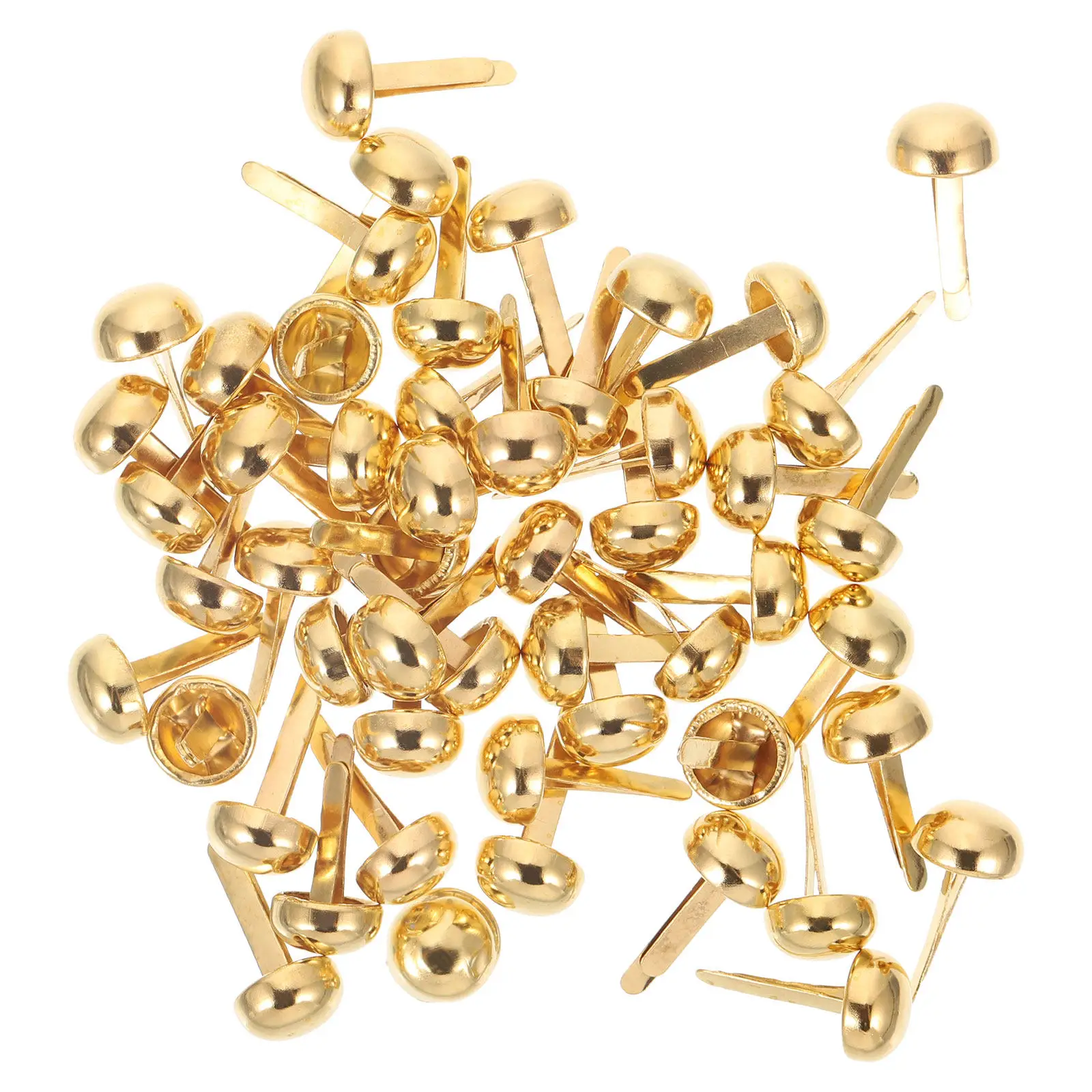 100Pcs Scrapbooking Paper Fastener Brads Metal Paper Pins Decorative Nails Cards DIY Craft Projects DIY Craft Nails