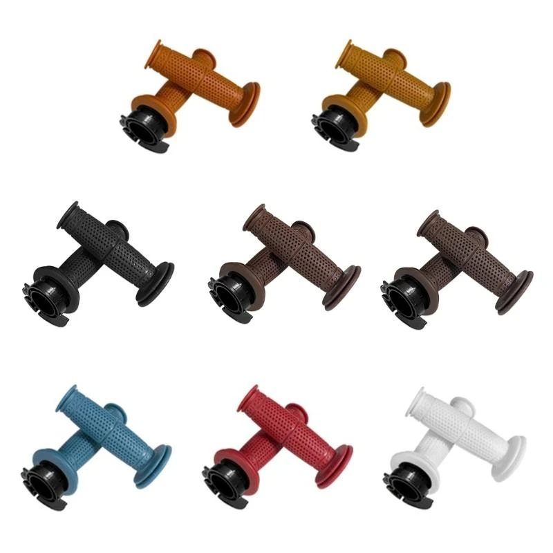 Motorcycle Grip Non Slip Bar End-Thruster Lock-on Grip Comfort Handlebar Grip 2x