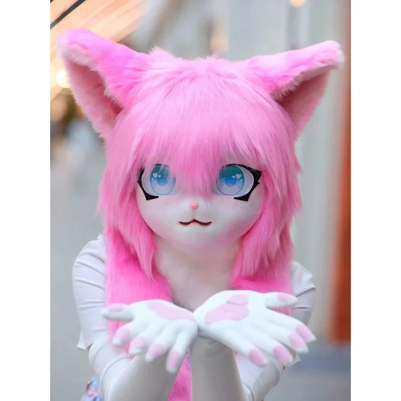 Fursuit Kigurumi Headsets Furry Cosplay Costumes Comiket Furries Rubbit Doll Cat costumes Animal Heads