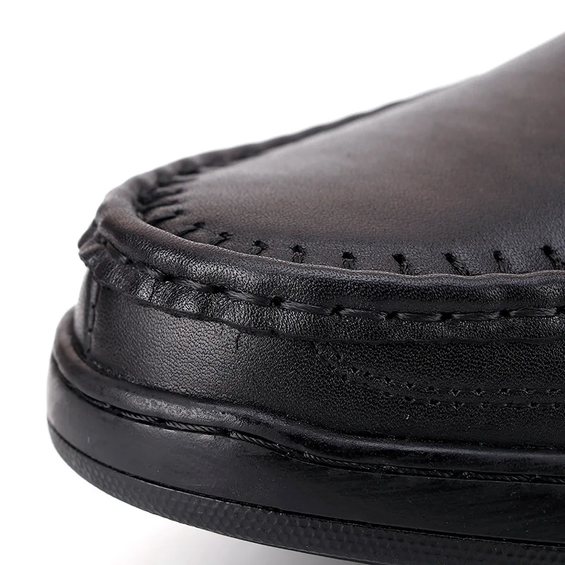 High Quality Genuine Leather Men Business Casual Shoes Large Size 38-46 Comfortable  Driving Men's Shoes Outdoor Men Loafers