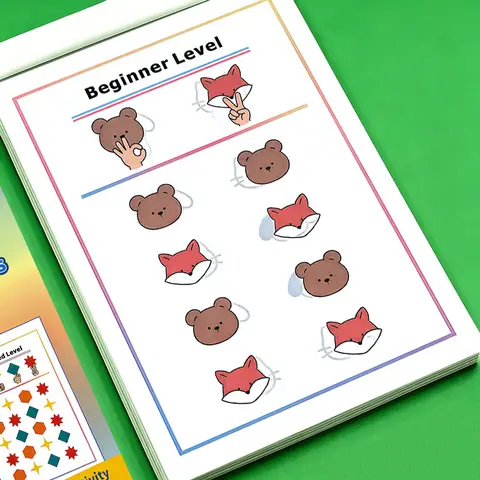Brain Gym Activities Workbook 32 Pages, Kids Hand-Eye Coordination Training Educational Learning Focus & Reaction Exercises Book