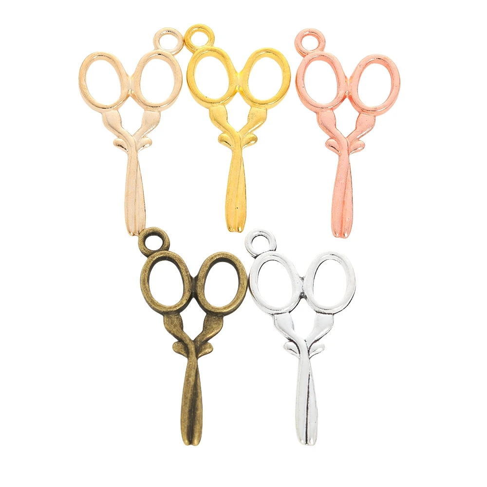 60 قطعة (مقص) قلادة معدنية عتيقة من سبائك الزنك يمكنك صنعها بنفسك إكسسوارات اكتشاف المجوهرات 3322 #2