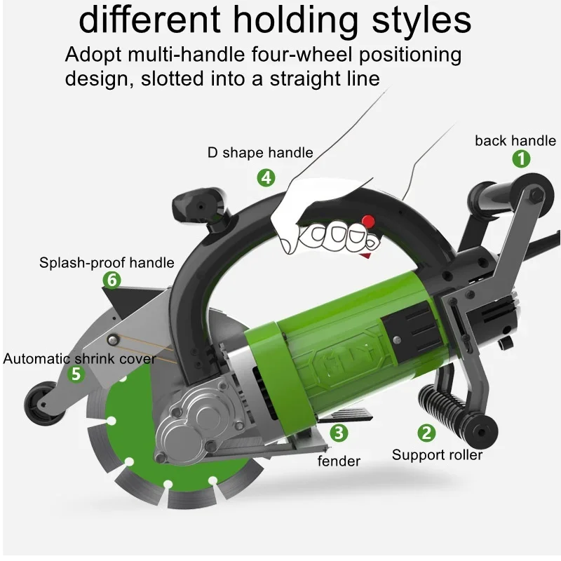 195 single-piece slotting machine slot cutting dust-free wall junction box artifact hydropower installation junction box