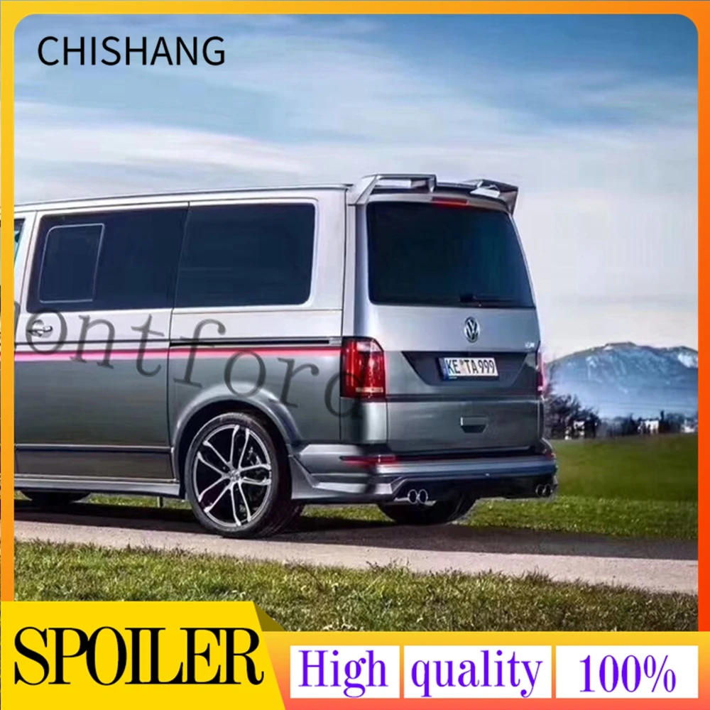 

Car For Volkswagen Multivan T6 MPV Rear Roof Spoiler Boot Window Trunk Wing 2015-2019 ABS material Primer and baking paint color