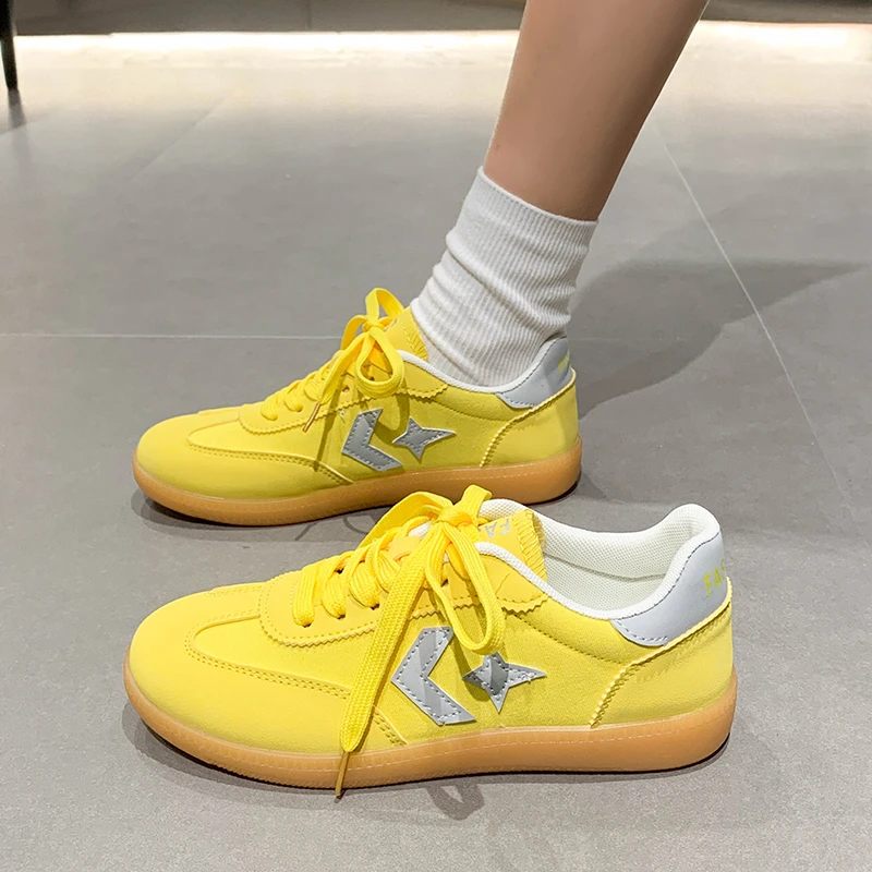 Couple Fashion Men Women Sneaker Suede Leather Shoes Women Casual Footwear Zapatillas Mujer Light Flat Shoes Ladies Plus Size 43