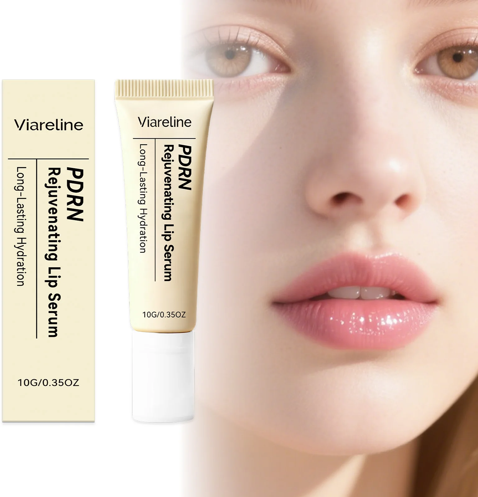 

Viareline Lip Balm Jojoba Oil Vitamin E Rejuvenate Lasting Nourish Light Lighten Melanin Gloss Lipstick Makeup Base Moisturizer