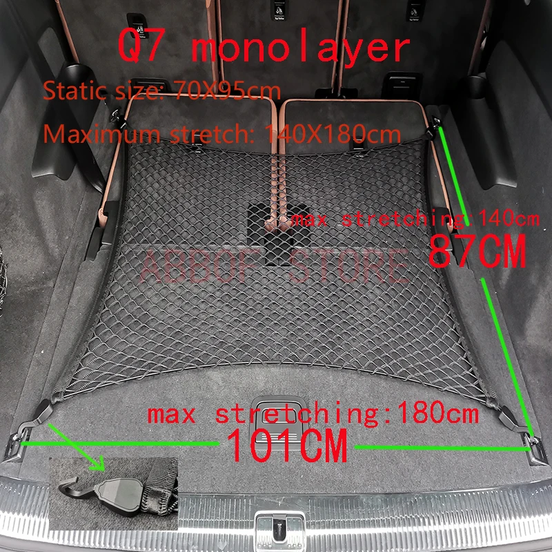 Original Car Trunk Mesh Net Cargo Luggage A4 B5 B6 B8 A6 C5 C6 A3 A5 Q3 Q5 Q7 8W9 861 869 80A 861 869 9B9