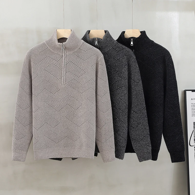 Casual Pullovers Male Sweater For Men Men's Clothing Spring Men's Sweat-shirt Streetwear Knit Autumn Fashion Hombre Warm Solid