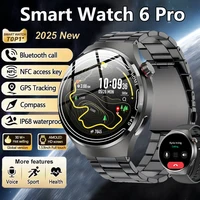 2025 nuevo reloj inteligente 6 Pro AMOLED 1,46 pulgadas NFC monitoreo de ritmo cardíaco IP68 Bluetooth llamada Smartwatch adecuado para Android IOS