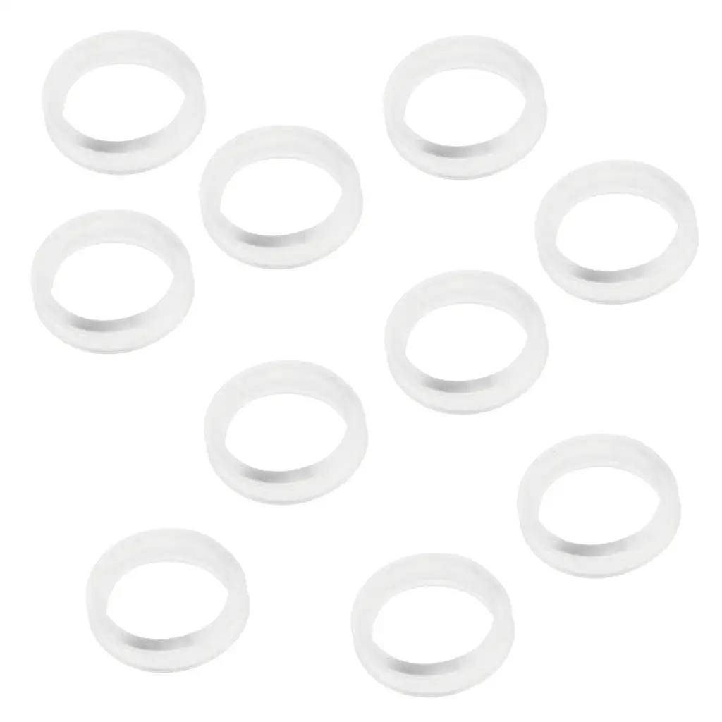 Lot 10Pcs Soft Rubber Finger Ring Grips Inserts Sizer for Barber Hairdressing Shear Scissors Silicone Protector Dog Scissor